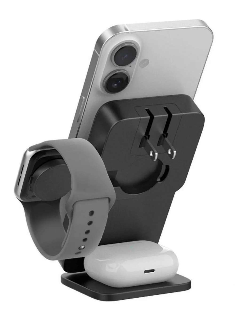 myCharge 6000mAh 20W EcoHub Wireless Power Bank and Stand In One with Wall Plug,